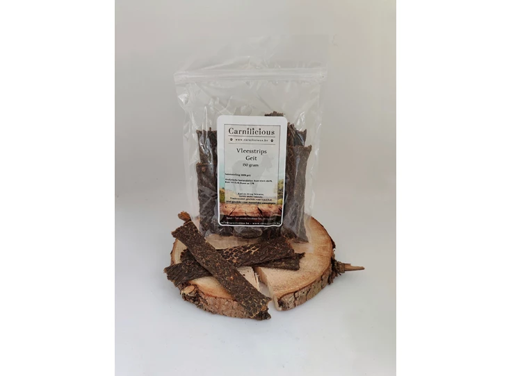 Carnilicious Vleesstrips Geit 150 gram.jpg