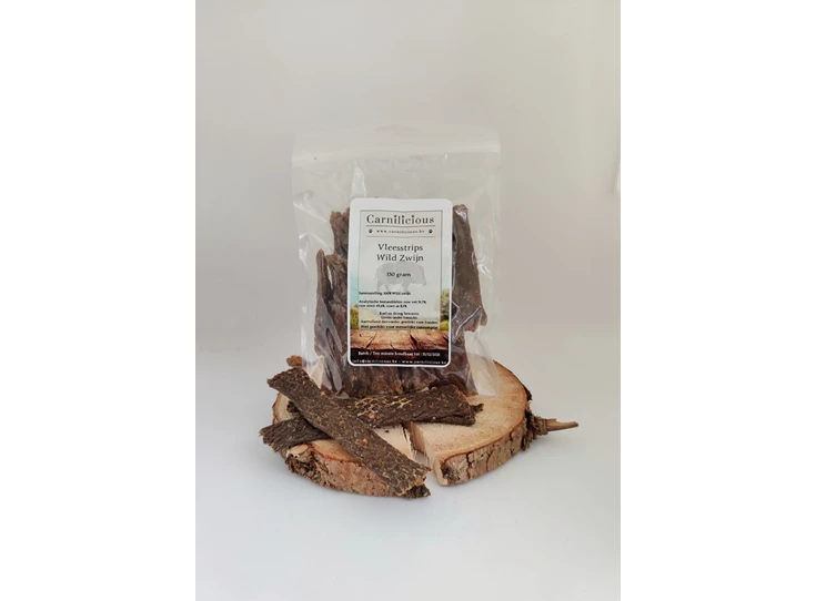 Carnilicious Vleesstrips Wild Zwijn 150 gram.jpg